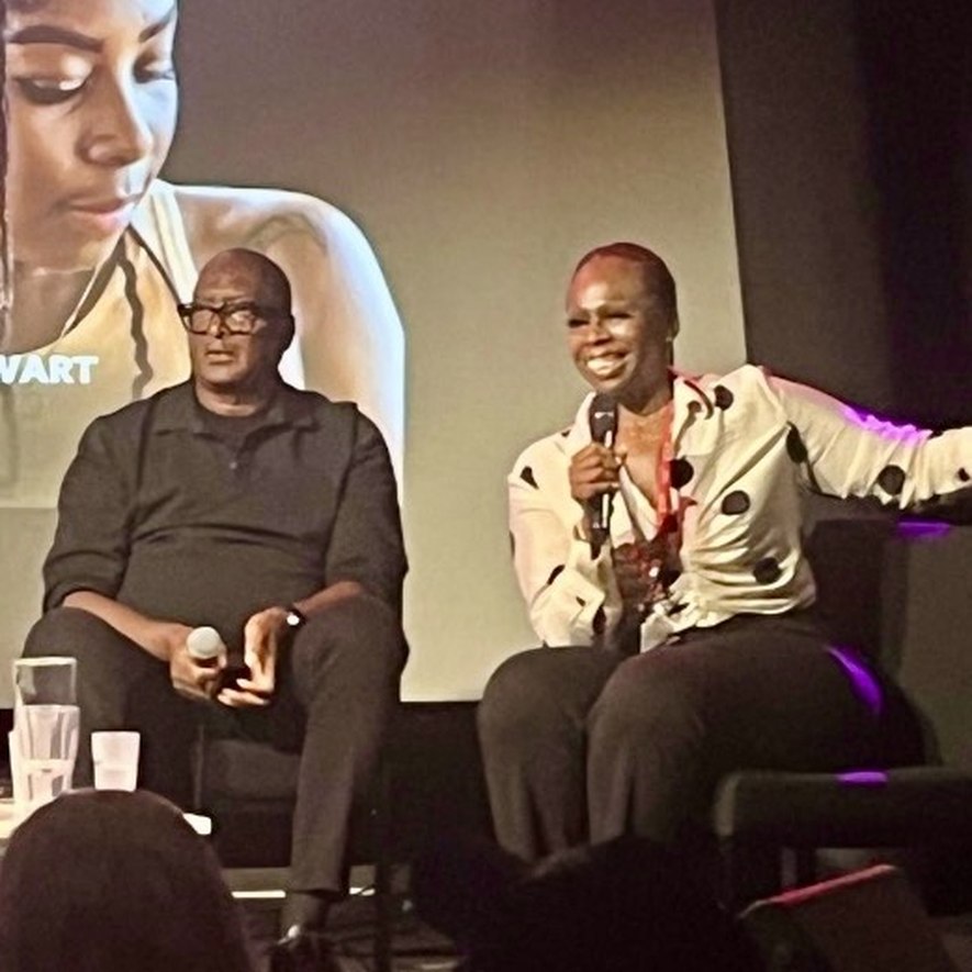 Marlena Harris Morgan moderating the Dr Mathew Knowles industry lecture